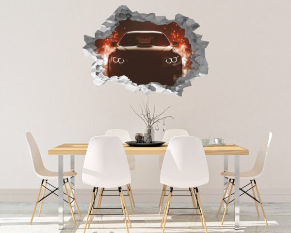 Supersport Car Wall Decal - Self Adhesive Wall Sticker, Vinyl Decal, Car Wall Decal, Car Wall Mural