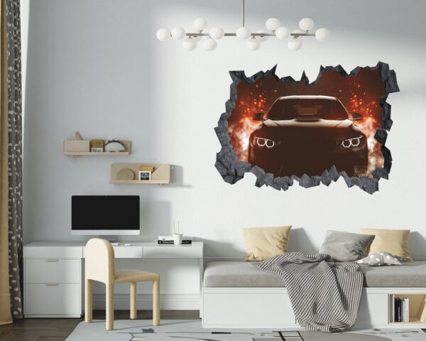 Supersport Car Wall Decal - Self Adhesive Wall Sticker, Vinyl Decal, Car Wall Decal, Car Wall Mural