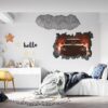 Supersport Car Wall Decal - Self Adhesive Wall Sticker, Vinyl Decal, Car Wall Decal, Car Wall Mural