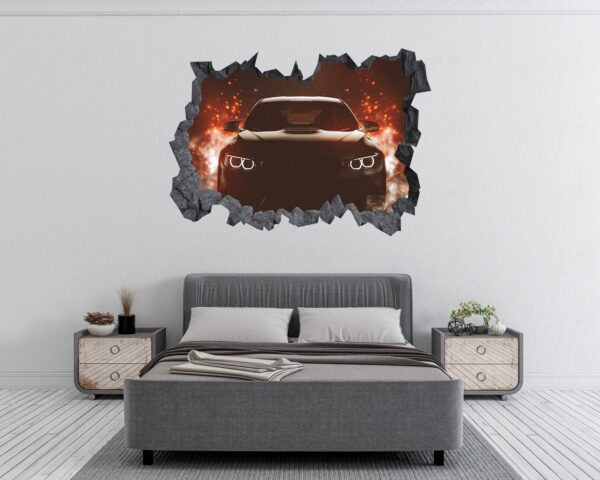 Supersport Car Wall Decal - Self Adhesive Wall Sticker, Vinyl Decal, Car Wall Decal, Car Wall Mural