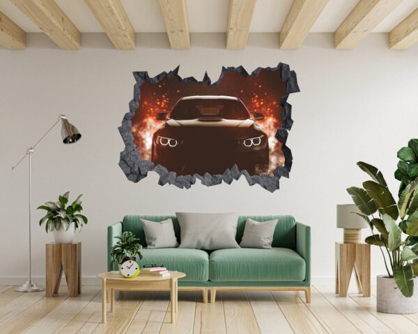 Supersport Car Wall Decal - Self Adhesive Wall Sticker, Vinyl Decal, Car Wall Decal, Car Wall Mural