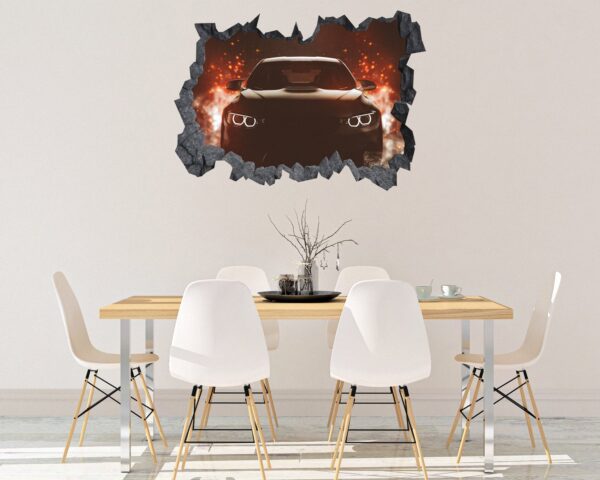 Supersport Car Wall Decal - Self Adhesive Wall Sticker, Vinyl Decal, Car Wall Decal, Car Wall Mural