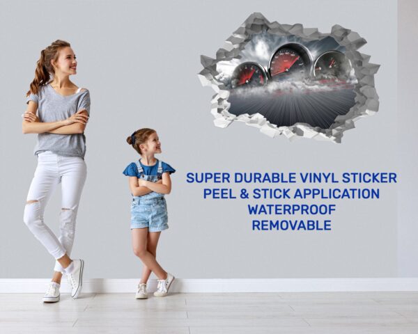 Supersport Car Wall Decal - Self Adhesive Wall Sticker, Vinyl Decal, Car Wall Decal, Car Wall Mural