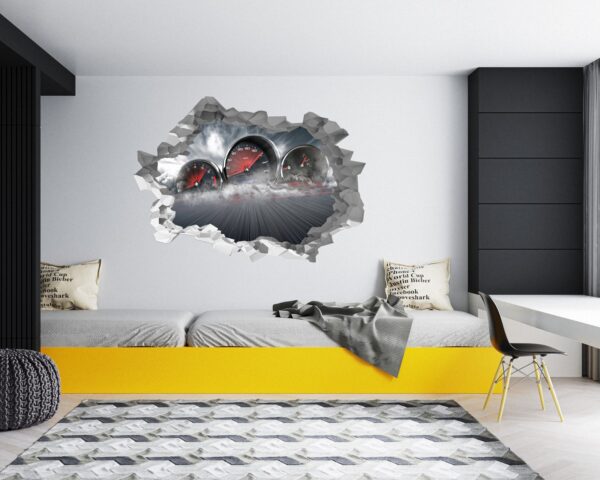 Supersport Car Wall Decal - Self Adhesive Wall Sticker, Vinyl Decal, Car Wall Decal, Car Wall Mural