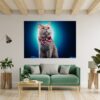 Cat Wall Sticker - Self Adhesive Wall Decal, Animal Wall Decal, Bedroom Wall Sticker, Removable Vinyl, Wall Decoration