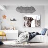 Dog and Cat Wall Art - Self Adhesive Wall Decal, Animal Wall Decal, Bedroom Wall Sticker, Removable Vinyl, Wall Decoration