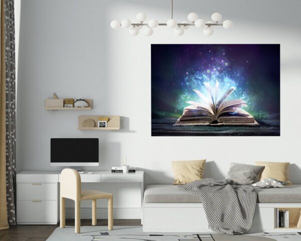 Book Wall Sticker - Fantasy Wall Art, Removable Wall Sticker, Wall Vinyl Sticker, Peel and Stick Wall Decal, Wall Sticker Print, Wall Sticker for Bedroom