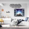 Book Wall Sticker - Fantasy Wall Art, Removable Wall Sticker, Wall Vinyl Sticker, Peel and Stick Wall Decal, Wall Sticker Print, Wall Sticker for Bedroom