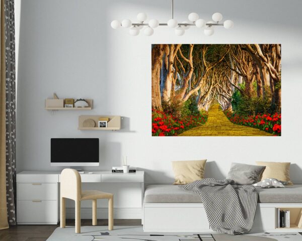 Wall Forest Mural - Self Adhesive Wall Sticker, Vinyl Wall Decal ,Nature Wall Sticker, Wall Decor for Bedroom, Easy To apply, Wall Decor, Living Room Wall Sticker