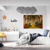 Wall Forest Mural - Self Adhesive Wall Sticker, Vinyl Wall Decal ,Nature Wall Sticker, Wall Decor for Bedroom, Easy To apply, Wall Decor, Living Room Wall Sticker