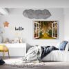 Wall Forest Mural - Self Adhesive Wall Sticker, Vinyl Wall Decal ,Nature Wall Sticker, Wall Decor for Bedroom, Easy To apply, Wall Decor, Living Room Wall Sticker