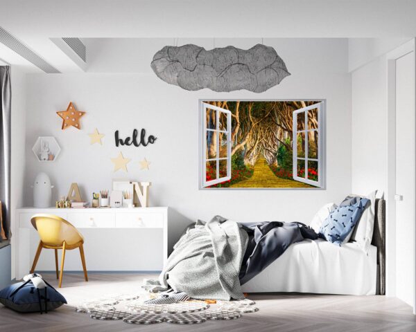 Wall Forest Mural - Self Adhesive Wall Sticker, Vinyl Wall Decal ,Nature Wall Sticker, Wall Decor for Bedroom, Easy To apply, Wall Decor, Living Room Wall Sticker