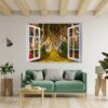 Wall Forest Mural - Self Adhesive Wall Sticker, Vinyl Wall Decal ,Nature Wall Sticker, Wall Decor for Bedroom, Easy To apply, Wall Decor, Living Room Wall Sticker