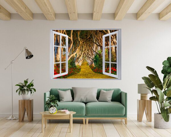 Wall Forest Mural - Self Adhesive Wall Sticker, Vinyl Wall Decal ,Nature Wall Sticker, Wall Decor for Bedroom, Easy To apply, Wall Decor, Living Room Wall Sticker