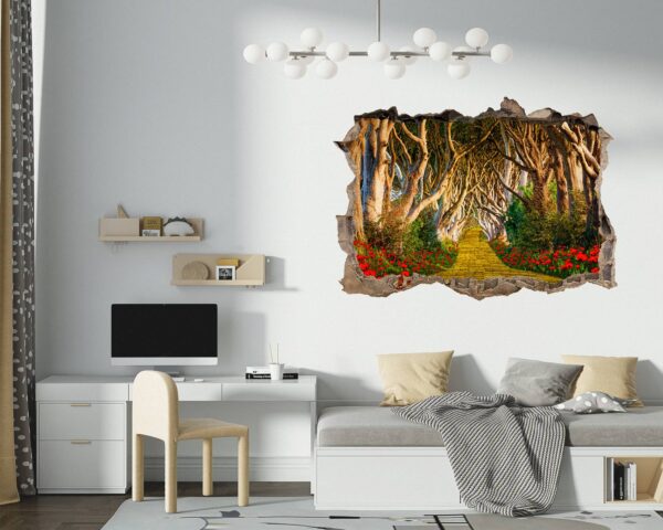 Wall Forest Mural - Self Adhesive Wall Sticker, Vinyl Wall Decal ,Nature Wall Sticker, Wall Decor for Bedroom, Easy To apply, Wall Decor, Living Room Wall Sticker