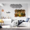 Wall Forest Mural - Self Adhesive Wall Sticker, Vinyl Wall Decal ,Nature Wall Sticker, Wall Decor for Bedroom, Easy To apply, Wall Decor, Living Room Wall Sticker