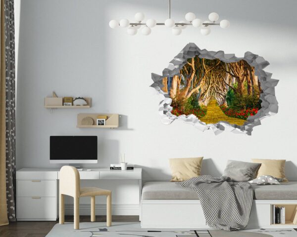 Wall Forest Mural - Self Adhesive Wall Sticker, Vinyl Wall Decal ,Nature Wall Sticker, Wall Decor for Bedroom, Easy To apply, Wall Decor, Living Room Wall Sticker