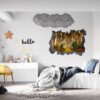 Wall Forest Mural - Self Adhesive Wall Sticker, Vinyl Wall Decal ,Nature Wall Sticker, Wall Decor for Bedroom, Easy To apply, Wall Decor, Living Room Wall Sticker