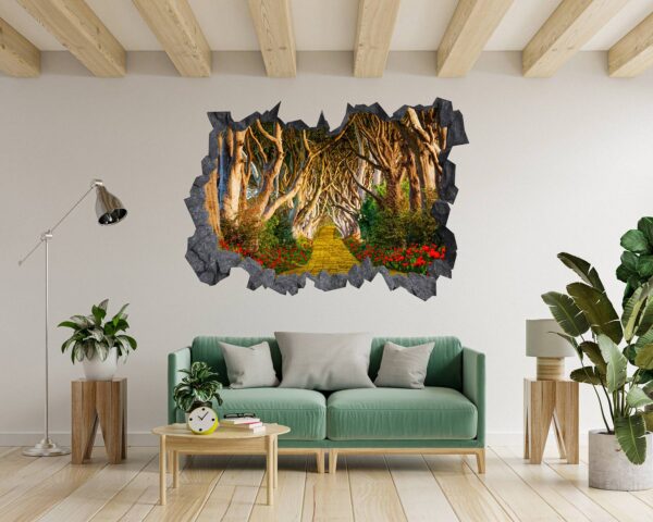 Wall Forest Mural - Self Adhesive Wall Sticker, Vinyl Wall Decal ,Nature Wall Sticker, Wall Decor for Bedroom, Easy To apply, Wall Decor, Living Room Wall Sticker