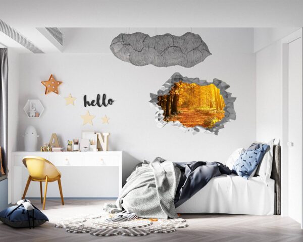 Wall Sticker Forest - Peel and Stick Wall Decal, Vinyl Wall Decal ,Nature Wall Sticker, Wall Decor for Bedroom, Easy To apply, Wall Decor, Living Room Wall Sticker