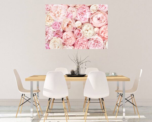 Peonies Wall Sticker - Flower Wall Decal, Self Adhesive, Removable Vinyl, Easy to Install, Wall Decoration, Flower Wall Mural