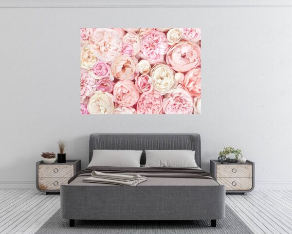 Peonies Wall Sticker - Flower Wall Decal, Self Adhesive, Removable Vinyl, Easy to Install, Wall Decoration, Flower Wall Mural