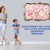 Peonies Wall Sticker - Flower Wall Decal, Self Adhesive, Removable Vinyl, Easy to Install, Wall Decoration, Flower Wall Mural