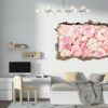 Peonies Wall Sticker - Flower Wall Decal, Self Adhesive, Removable Vinyl, Easy to Install, Wall Decoration, Flower Wall Mural