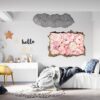 Peonies Wall Sticker - Flower Wall Decal, Self Adhesive, Removable Vinyl, Easy to Install, Wall Decoration, Flower Wall Mural