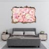 Peonies Wall Sticker - Flower Wall Decal, Self Adhesive, Removable Vinyl, Easy to Install, Wall Decoration, Flower Wall Mural