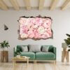 Peonies Wall Sticker - Flower Wall Decal, Self Adhesive, Removable Vinyl, Easy to Install, Wall Decoration, Flower Wall Mural