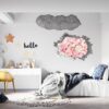 Peonies Wall Sticker - Flower Wall Decal, Self Adhesive, Removable Vinyl, Easy to Install, Wall Decoration, Flower Wall Mural