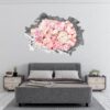 Peonies Wall Sticker - Flower Wall Decal, Self Adhesive, Removable Vinyl, Easy to Install, Wall Decoration, Flower Wall Mural