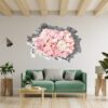 Peonies Wall Sticker - Flower Wall Decal, Self Adhesive, Removable Vinyl, Easy to Install, Wall Decoration, Flower Wall Mural