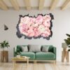 Peonies Wall Sticker - Flower Wall Decal, Self Adhesive, Removable Vinyl, Easy to Install, Wall Decoration, Flower Wall Mural