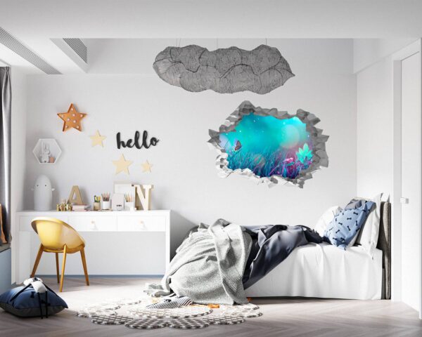 Butterfly Wall Sticker - Self Adhesive Wall Decal, Animal Wall Decal, Bedroom Wall Sticker, Removable Vinyl, Wall Decoration