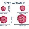 Roses Wall Decal - Flower Wall Sticker, Self Adhesive, Removable Vinyl, Easy to Install, Wall Decoration, Flower Wall Mural