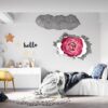 Roses Wall Decal - Flower Wall Sticker, Self Adhesive, Removable Vinyl, Easy to Install, Wall Decoration, Flower Wall Mural