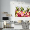 Roses Wall Sticker - Flower Wall Sticker, Self Adhesive, Removable Vinyl, Easy to Install, Wall Decoration, Flower Wall Mural