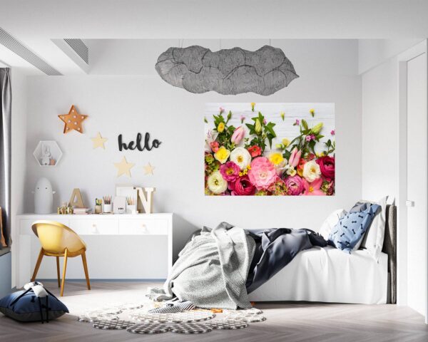 Roses Wall Sticker - Flower Wall Sticker, Self Adhesive, Removable Vinyl, Easy to Install, Wall Decoration, Flower Wall Mural