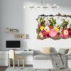 Roses Wall Sticker - Flower Wall Sticker, Self Adhesive, Removable Vinyl, Easy to Install, Wall Decoration, Flower Wall Mural