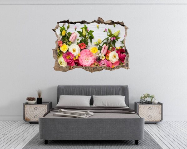 Roses Wall Sticker - Flower Wall Sticker, Self Adhesive, Removable Vinyl, Easy to Install, Wall Decoration, Flower Wall Mural