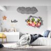 Roses Wall Sticker - Flower Wall Sticker, Self Adhesive, Removable Vinyl, Easy to Install, Wall Decoration, Flower Wall Mural