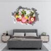 Roses Wall Sticker - Flower Wall Sticker, Self Adhesive, Removable Vinyl, Easy to Install, Wall Decoration, Flower Wall Mural