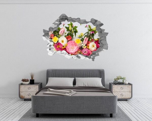 Roses Wall Sticker - Flower Wall Sticker, Self Adhesive, Removable Vinyl, Easy to Install, Wall Decoration, Flower Wall Mural