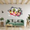 Roses Wall Sticker - Flower Wall Sticker, Self Adhesive, Removable Vinyl, Easy to Install, Wall Decoration, Flower Wall Mural