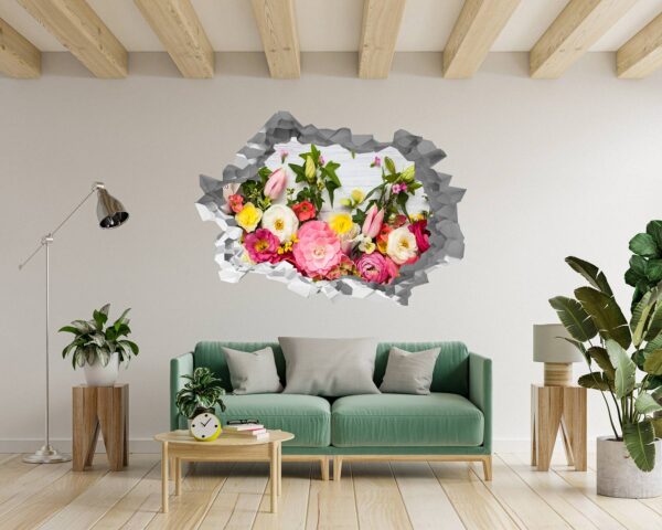 Roses Wall Sticker - Flower Wall Sticker, Self Adhesive, Removable Vinyl, Easy to Install, Wall Decoration, Flower Wall Mural