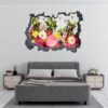 Roses Wall Sticker - Flower Wall Sticker, Self Adhesive, Removable Vinyl, Easy to Install, Wall Decoration, Flower Wall Mural