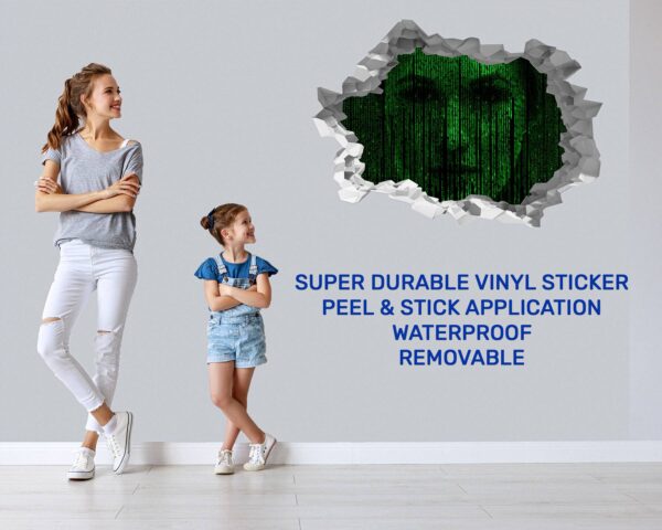 Hacker Wall Sticker - Peel and Stick Wall Decal, Vinyl Wall Sticker, Vinyl Print, Wall Decor Home, Bedroom Wall Sticker, Removable Wall Sticker , Easy to Apply