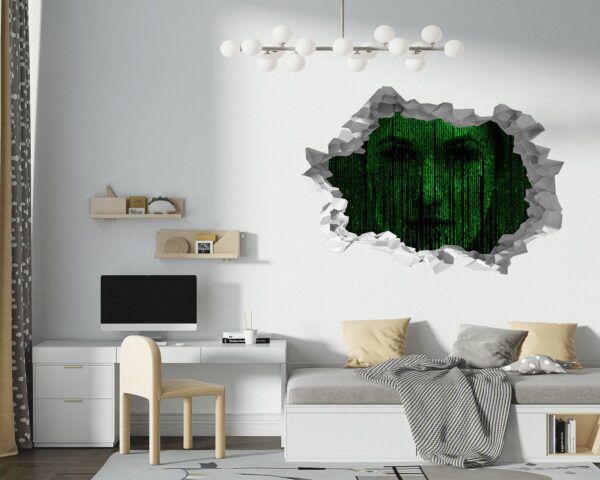 Hacker Wall Sticker - Peel and Stick Wall Decal, Vinyl Wall Sticker, Vinyl Print, Wall Decor Home, Bedroom Wall Sticker, Removable Wall Sticker , Easy to Apply